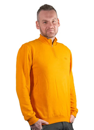 Toolbrothers Quarter-Zip Sweatshirt Casual Fit - AUTUMN COLLECTION Farbe Saffron Orange Größe M