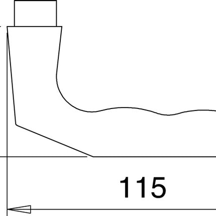 EDI Türdrückerpaar 125Z Aluminium F1 ( 3000200004 )