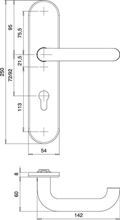 EDI Schutzgarnitur Logo 8753/0792 Aluminium F1 ( 3000261256 )