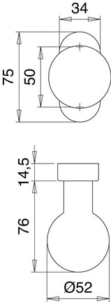 EDI Profiltürknopf 2033/5010 Material Edelstahl EST ( 3000261217 )