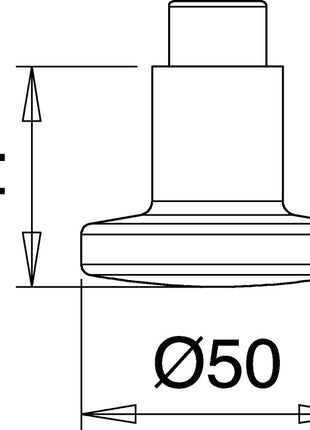 Pieza para ojal de puerta EDI K7 acero inoxidable F00 (3000261380)