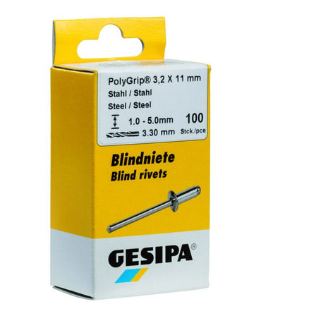 GESIPA Rivet POP PolyGrip® tige de rivet D. x l 4,8 x 10 mm ( 4000813789 )