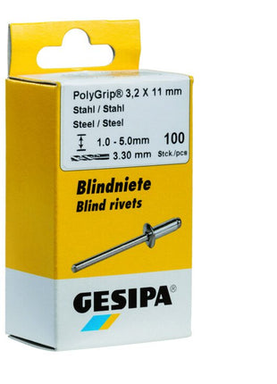 GESIPA Blindniet PolyGrip® Nietschaft d x l 4,8 x 15 mm ( 4000813790 )