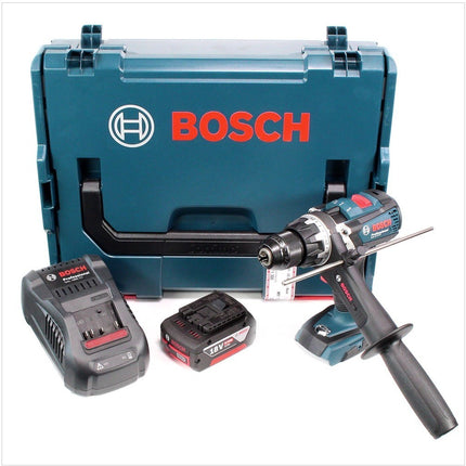 Bosch GSB 18 VE-EC Professional Akku - Schlagbohrschrauber in L-Boxx inkl. Einlage, 1x GBA 6 Ah Akku, Schnellladegerät GAL 1880 CV + Bosch 7- tlg. Bohrer Set CYL-5 Robustline - Toolbrothers