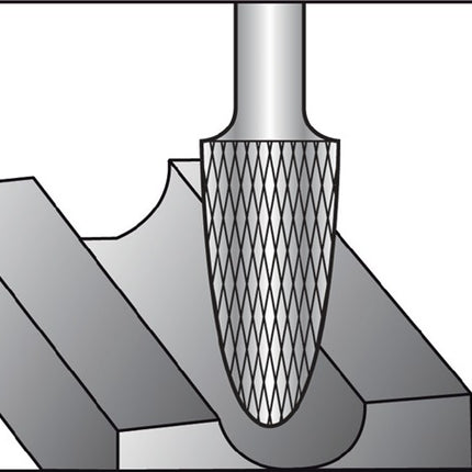 RUKO Frässtift RBF Ø 6 mm Kopflänge 18 mm Schaft-Ø 6 mm ( 4000602853 )