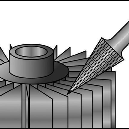 RUKO Frässtift SKM Ø 10 mm Kopflänge 20 mm Schaft-Ø 6 mm ( 4000602923 )