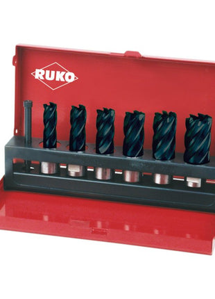 Juego de brocas huecas RUKO 7 piezas Ø 12-14-16-18-20-22 mm (4000602442)