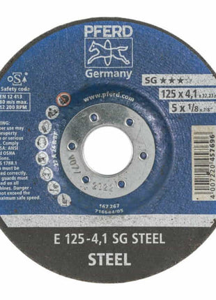 PFERD Meule à ébarber SG STEEL D125xép.4,1 mm ( 4000842014 )