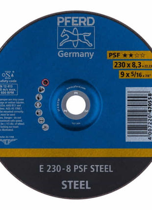 PFERD Schruppscheibe PSF STEEL D230xS8,3mm ( 4000842661 )