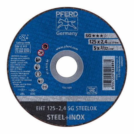 PFERD Trennscheibe SG STEELOX D125x2,4mm gerade ( 4000841358 )