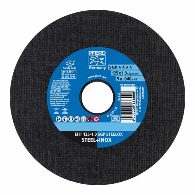 Disco da taglio PFERD SGP STEELOX D125x1mm diritto ( 4000843068 )
