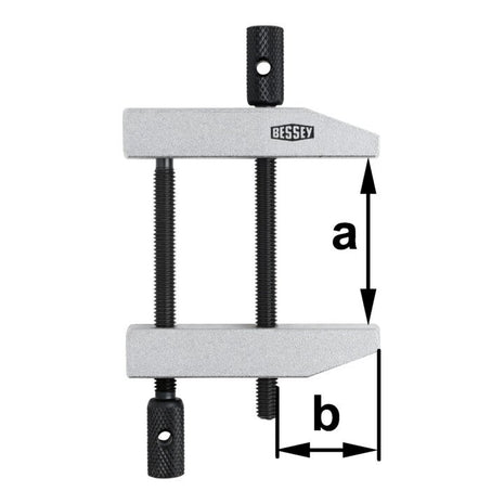 BESSEY Abrazadera de tornillo paralelo PA ancho de luz 116 mm (4000831580)