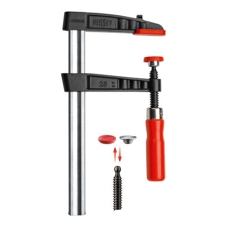 BESSEY abrazadera de tornillo de hierro maleable TG luz 100 mm proyección 50 mm (4000831400)