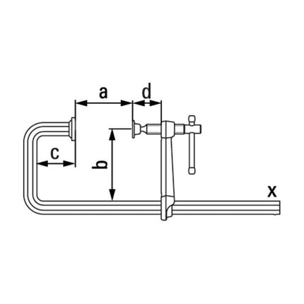 Morsetto ad alte prestazioni BESSEY SGU Larghezza di serraggio 300 mm Sporgenza 140 mm ( 4000831549 )