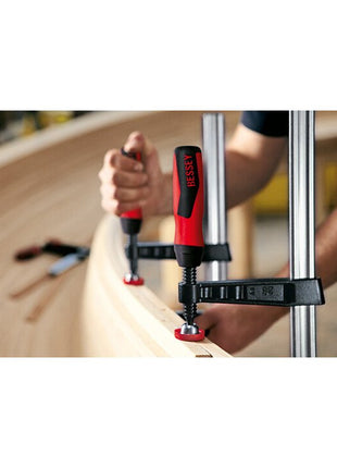 BESSEY Serre-joint en fonte malléable TG-2K envergure 250 mm col de cygne 120 mm ( 4000831763 )