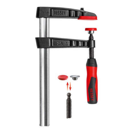 BESSEY abrazadera de tornillo de hierro maleable TG-2K luz 1000 mm proyección 175 mm (4000831776)