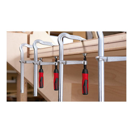 BESSEY morsetto a vite interamente in acciaio OMEGA Larghezza di serraggio 160 mm Sporgenza 80 mm ( 4000831470 )