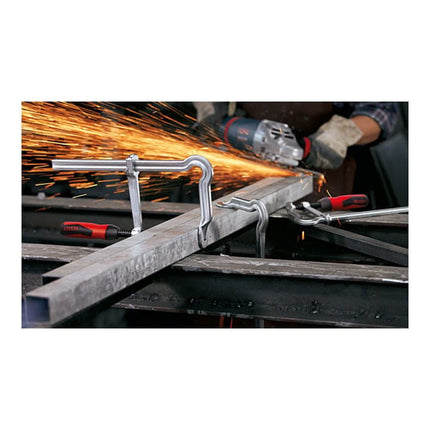 BESSEY morsetto a vite interamente in acciaio OMEGA Larghezza di serraggio 160 mm Sporgenza 80 mm ( 4000831470 )