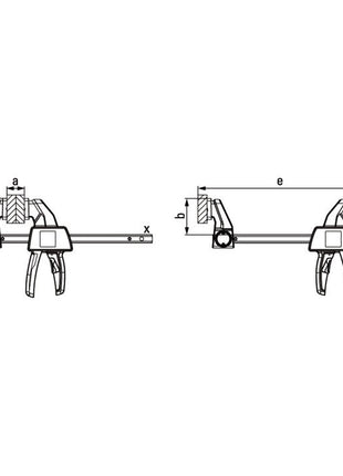 Zacisk jednoręczny BESSEY EZ szerokość mocowania 300 mm ( 4000831647 )