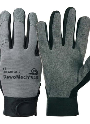 HONEYWELL Guantes de piel sintética RewoMech 640 talla 9 negro/gris (4000371732)