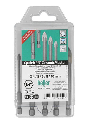 HELLER Bohrersatz QuickBit® Ceramik Master 5-teilig Ø 4, 5, 6, 8, 10 mm ( 4000864209 )