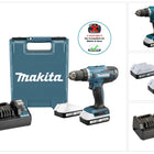 Makita DF 488 D002 Akku Bohrschrauber 18 V 42 Nm G-Serie + 2x Akku 1,5 Ah + Ladegerät + Koffer
