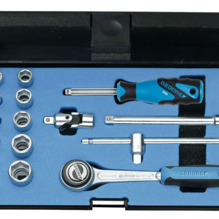 Set di chiavi a bussola GEDORE 20 EMU-3 16 pezzi 1/4 ″ ( 4000820540 )