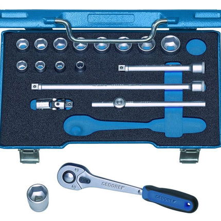 Set di chiavi a bussola GEDORE 30 HMU-10 22 pezzi 3/8 ″ ( 4000770968 )