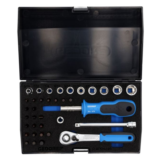 GEDORE Steckschlüsselsatz D 20 KAU-20 37-teilig 1/4 ″ ( 4000770667 )