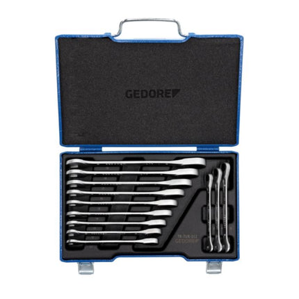 GEDORE Maulringratschenschlüsselsatz 7 R-012 12-teilig Schlüsselweiten 8-19 mm ( 4000821989 )