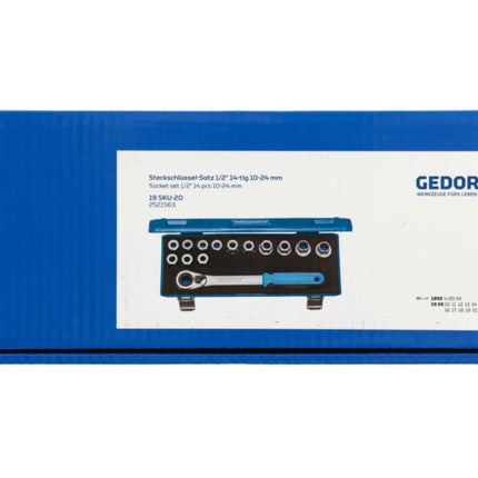 Set di chiavi a bussola GEDORE 19 SKU-20 14 pezzi 1/2 ″ ( 4000880518 )