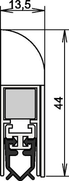 ATHMER Joint de porte Wind-Ex 1-310 1 côté longueur 735 mm ( 3327023013 )