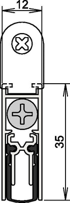 ATHMER Joint de porte double(R) M-12/35 1-392 1 côté longueur 1083 mm ( 3327023067 )