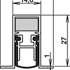 Guarnizione per porte ATHMER Schall-Ex(R) DUO L-15/28 OS 1-404 2 lati Lunghezza 833 mm ( 3327023036 )