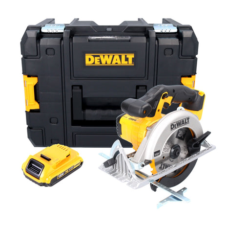 DeWalt DCS 391 NT Akku Handkreissäge 18 V 165 mm + 1x Akku 2,0 Ah + TSTAK - ohne Ladegerät - Toolbrothers