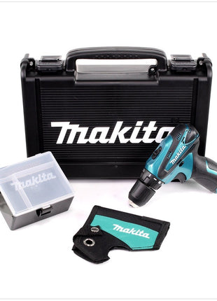 Makita DF 330 10,8 V Akku Bohrschrauber Solo im Koffer + Behälter für Zubehör und Holstertasche - Toolbrothers