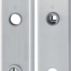 HOPPE coppia di piastre lunghe E3332ZA/3310 opaco F69 ( 3000209804 )