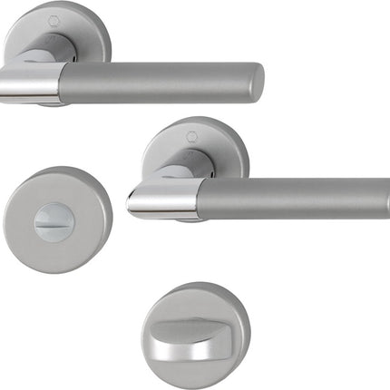 Set di rose HOPPE Lecce 1405/42KV/42KVS alluminio F49/F9-2 ( 3000220015 )