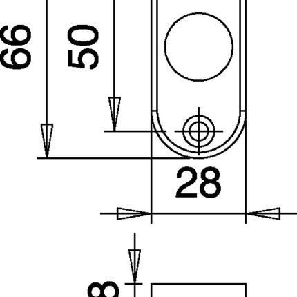 Set di rose HOPPE Lecce 1405/42KV/42KVS alluminio F49/F9-2 ( 3000220015 )