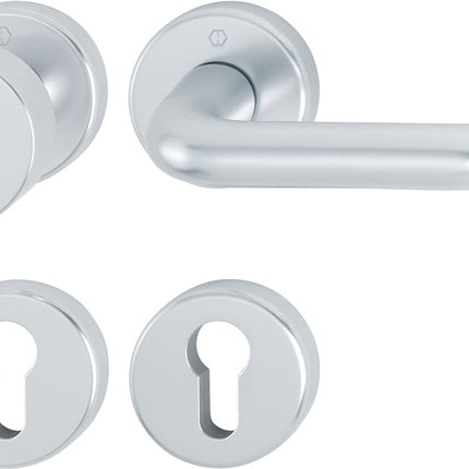 HOPPE Rosettengarnitur Paris 58/42KV/42KVS/138L Aluminium F1 ( 3000203811 )