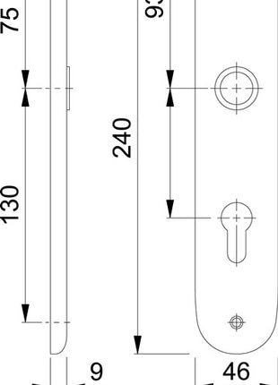 HOPPE Langschildpaar 273P F1 / naturfarbig F1 ( 3000252562 )