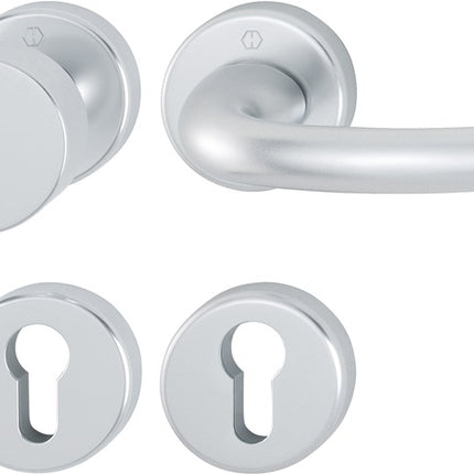 HOPPE Rosettengarnitur Tôkyô 58/42KV/42KVS/1710 Aluminium F1 ( 3000252623 )