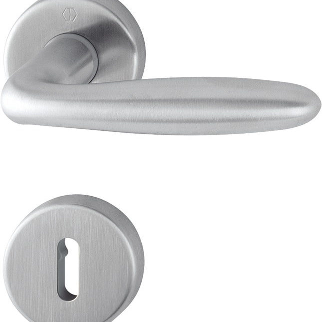 HOPPE set di rose Verona E1800Z/42KV/42KVS acciaio inox F69 ( 3000252709 )