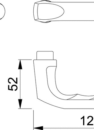 HOPPE Türdrückerpaar London 113 Aluminium F4 ( 3000252066 )