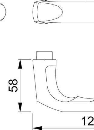 HOPPE Türdrückerpaar London 113 H Aluminium F1 ( 3000252067 )