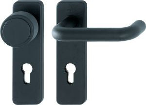 HOPPE Set di protezione antincendio Paris FS-K58 / 202K / 138 Plastica F9005M D/K ( 3000251117 )