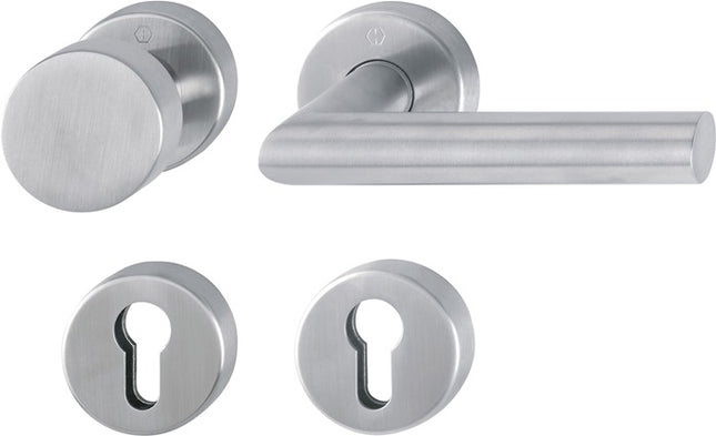 HOPPE set antincendio Amsterdam FS-E58/42H/42HS/1400 acciaio inox F69 D/K ( 3000203123 )