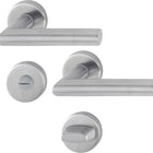 HOPPE Set di rosette Amsterdam E1400Z/42KV/42KVS Acciaio inox F69 ( 3000203002 )