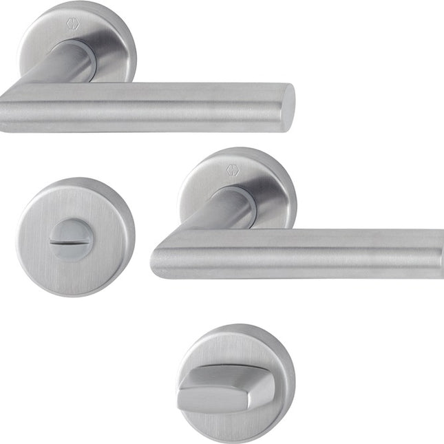 HOPPE Rosettengarnitur Amsterdam E1400Z/42KV/42KVS Edelstahl F69 ( 3000203002 )