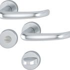 HOPPE Set di rosette San Francisco 1301/42KV/42KVS Alluminio F1 ( 3000202002 )